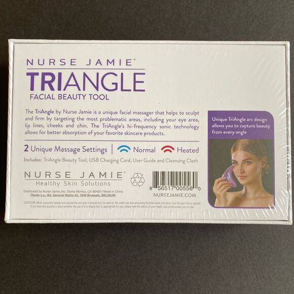 NEW Nurse Jamie TriAngle Facial Beauty Tool Sculping Firming Sonic Face Massage - Picture 2 of 7